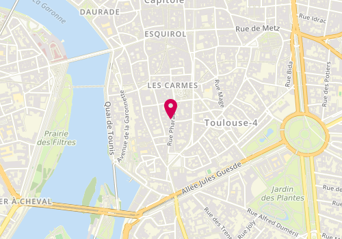 Plan de Christine Clavère, 29 Rue Pharaon, 31000 Toulouse
