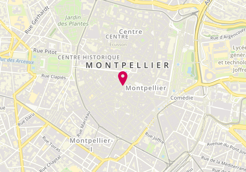 Plan de Atelier d'Architecture Emmanuel Nebout, 3 Rue des Trésorier de la Bourse, 34000 Montpellier