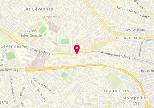 Plan de Kcomk Architectes, Château Randon
109 avenue de Lodeve, 34070 Montpellier