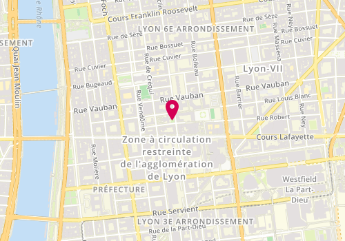 Plan de Agence Bénédicte BERGOT. Décoratrice & architecte d'Intérieur, Rue Duguesclin, 69006 Lyon