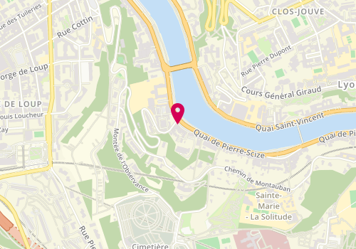 Plan de Alexandra HILVERT - Décoratrice Intérieurs Lyon, 6 Quai de Pierre-Scize, 69009 Lyon