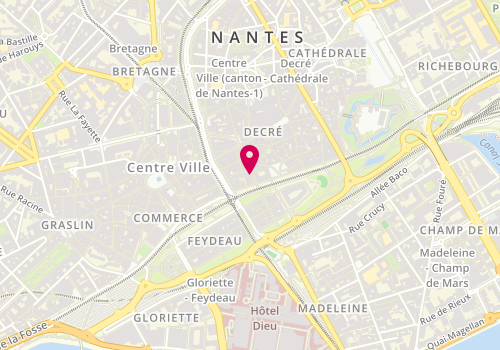 Plan de Monsieur Dé, 9 Rue de la Paix, 44000 Nantes