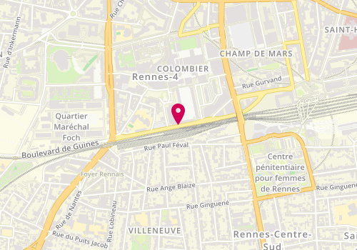 Plan de VITRY Claire, 25 Rue Bernard Palissy, 35000 Rennes