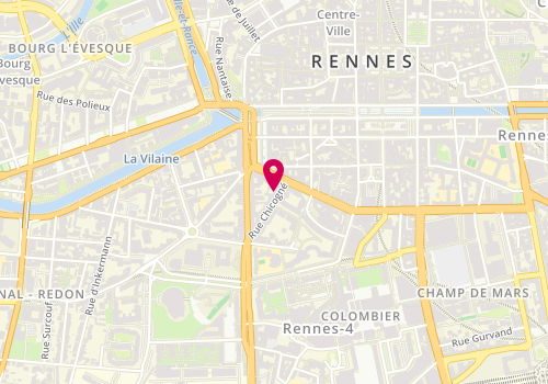 Plan de EXACT Rennes, 4 Bis Rue Chicogné, 35000 Rennes