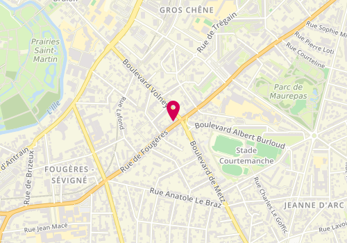 Plan de Espaces Intérieurs, 161 Rue de Fougères, 35000 Rennes