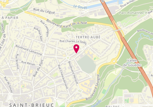 Plan de Agence d'Architecture Interieure R. Cariou, 20 Boulevard Pasteur, 22000 Saint-Brieuc