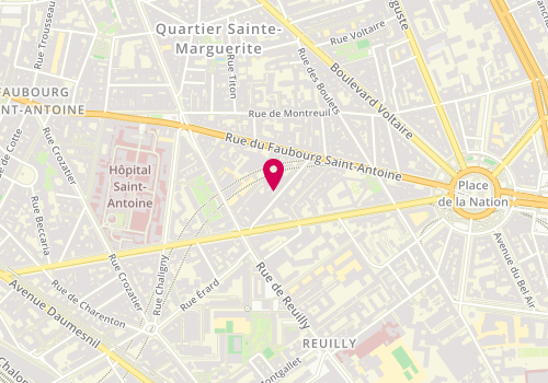 Plan de Atelier Sylvie CAHEN, 19/21 Rue Claude Tillier, 75012 Paris