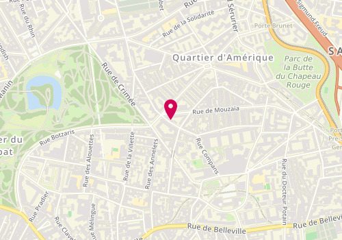 Plan de Agence AVOUS - Architecte d'Intérieur - Paris, 94 Rue Compans, 75019 Paris