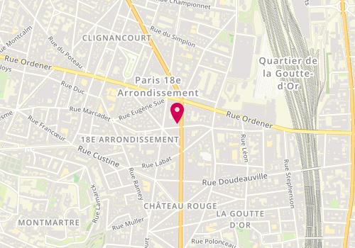 Plan de Agence Christine Gerondeau, 69 Boulevard Barbès, 75018 Paris