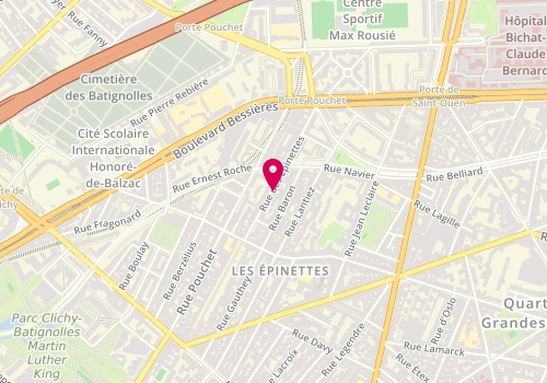 Plan de CREA3 • Architecture d'Intérieur & Aménagement sur mesure, 24 Rue des Epinettes, 75017 Paris