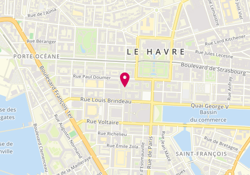 Plan de MARTIN Thierry Profession libérale, 74 Rue Bernardin de Saint Pierre, 76600 Le Havre