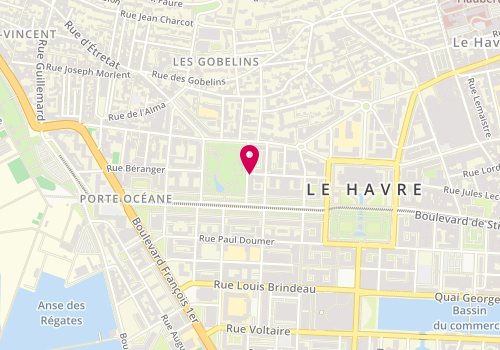 Plan de R3Dstudio, 14 Rue Raoul Dufy, 76600 Le Havre