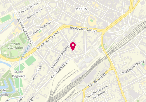 Plan de ADHS Architectes, 34 Rue Jeanne d'Arc, 62000 Arras